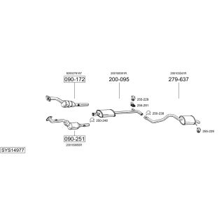 Išmetimo sistema BOSAL SYS14977