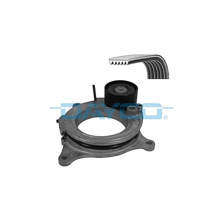 V formos rumbuotas diržas, komplektas DAYCO KPV1280