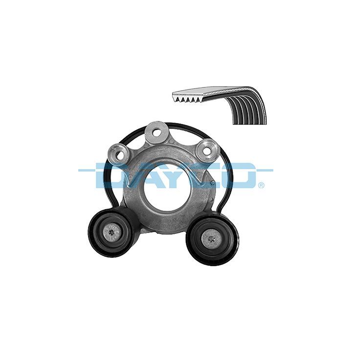 V formos rumbuotas diržas, komplektas DAYCO KPV1461