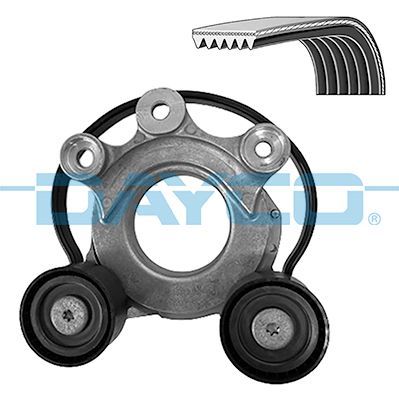 V formos rumbuotas diržas, komplektas DAYCO KPV1461