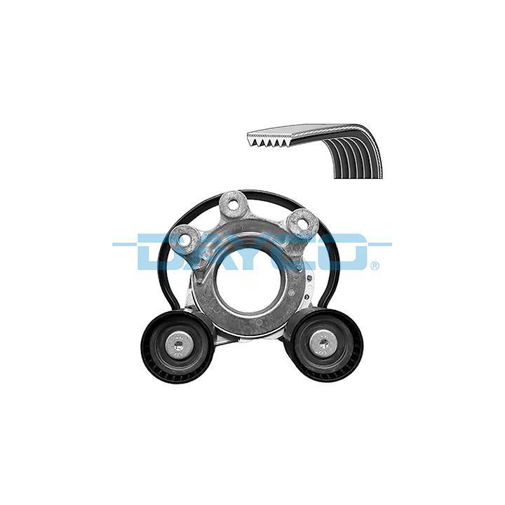 V formos rumbuotas diržas, komplektas DAYCO KPV1469