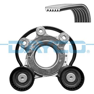 V formos rumbuotas diržas, komplektas DAYCO KPV1469