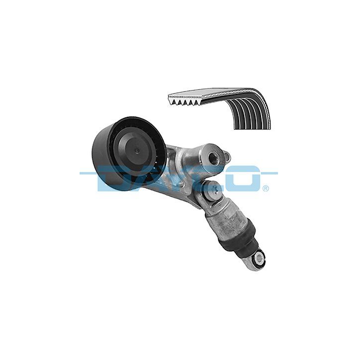 V formos rumbuotas diržas, komplektas DAYCO KPV1536