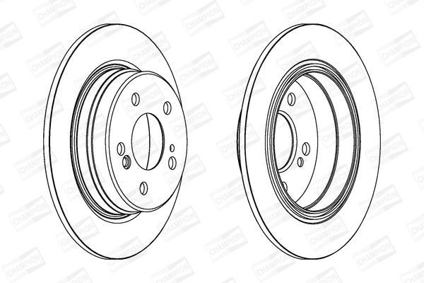 Stabdžių diskas CHAMPION 563040CH