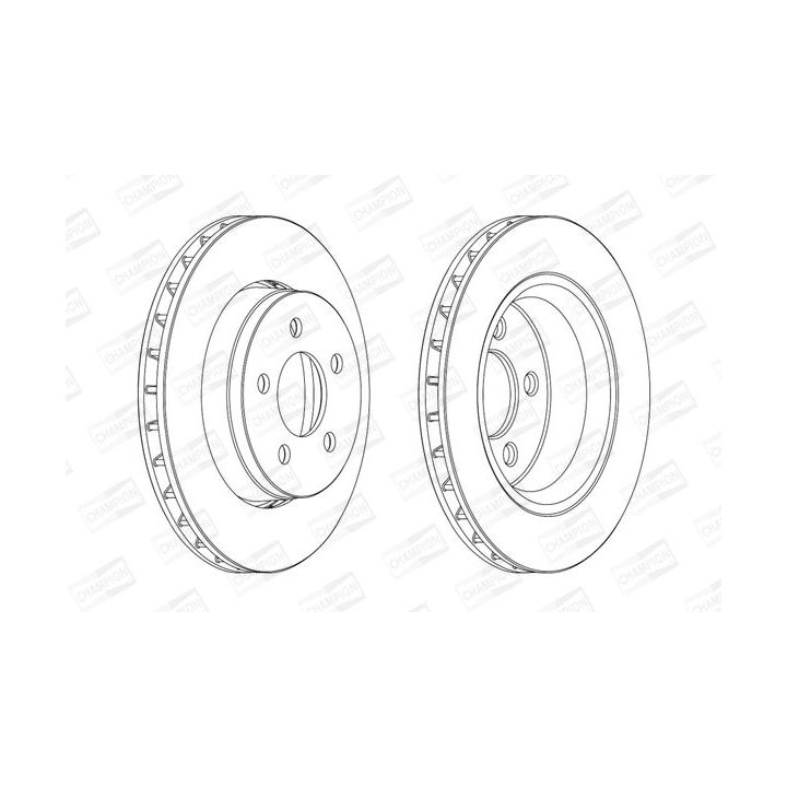 Stabdžių diskas CHAMPION 563041CH