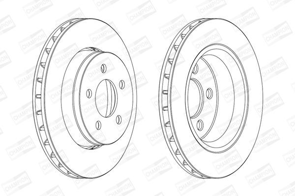 Stabdžių diskas CHAMPION 563041CH