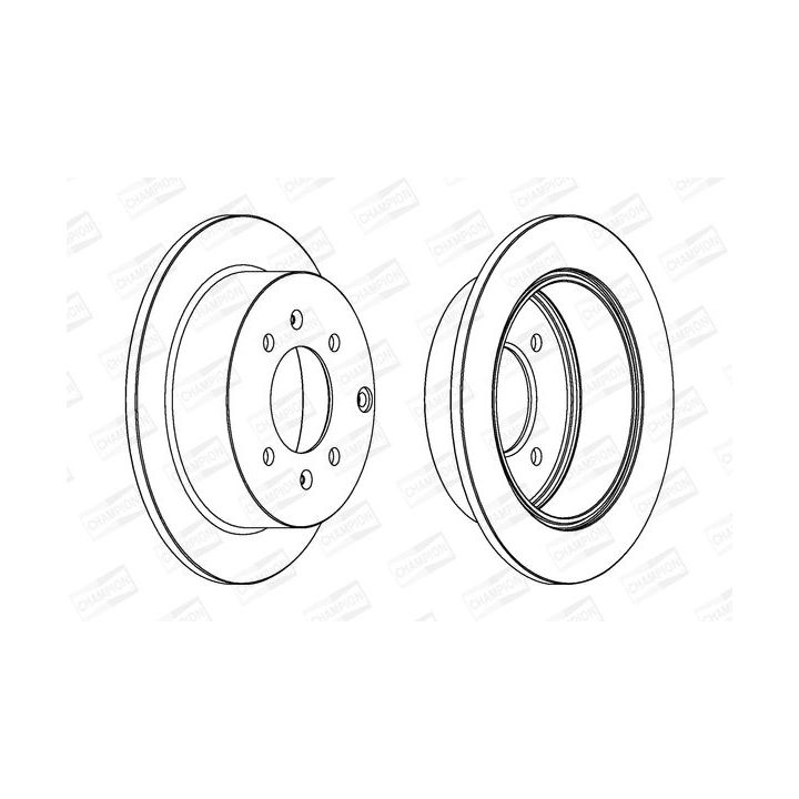 Stabdžių diskas CHAMPION 563042CH