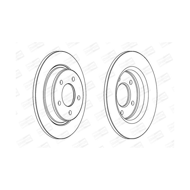 Stabdžių diskas CHAMPION 563043CH