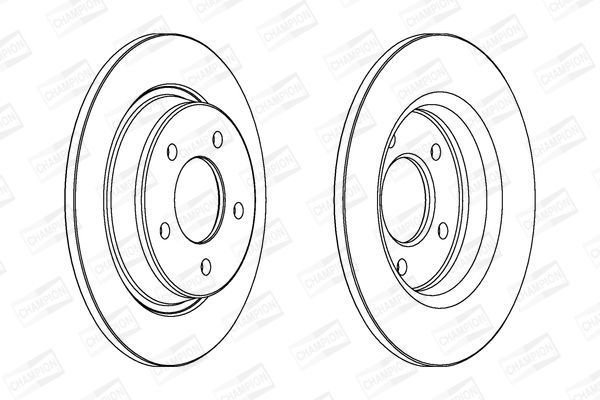 Stabdžių diskas CHAMPION 563043CH