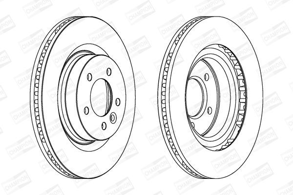 Stabdžių diskas CHAMPION 563046CH-1