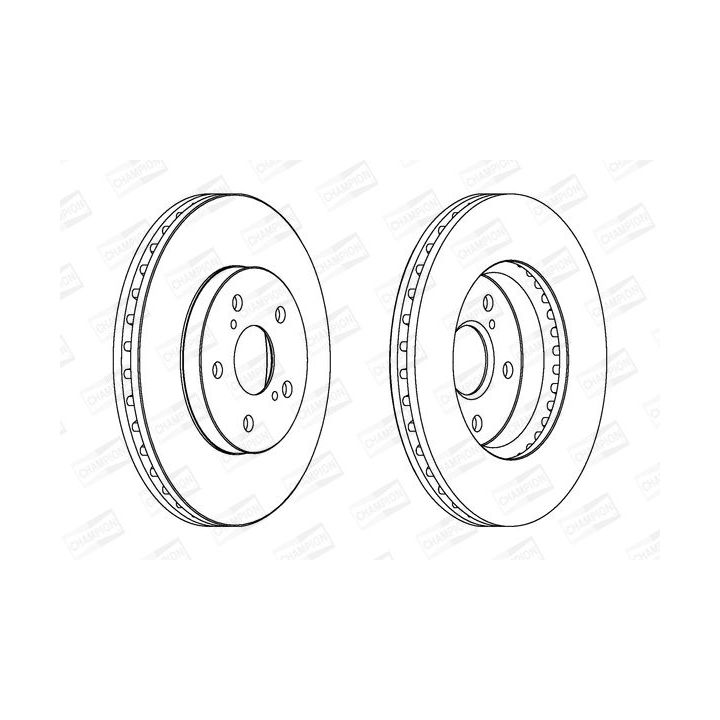 Stabdžių diskas CHAMPION 563047CH