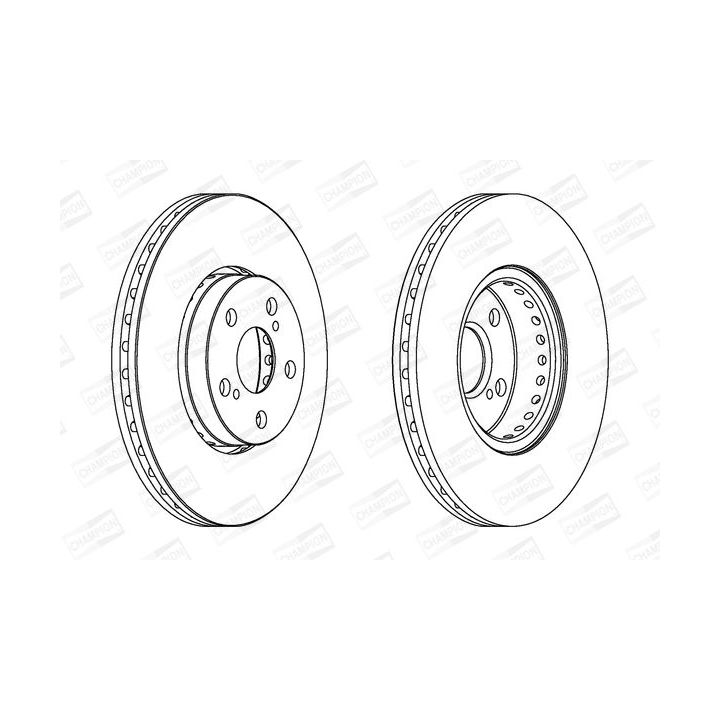 Stabdžių diskas CHAMPION 563048CH
