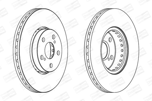 Stabdžių diskas CHAMPION 563048CH