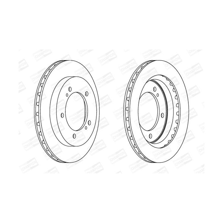 Stabdžių diskas CHAMPION 563049CH
