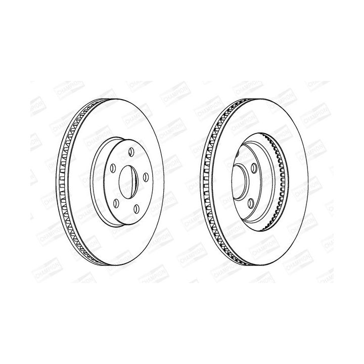 Stabdžių diskas CHAMPION 563051CH