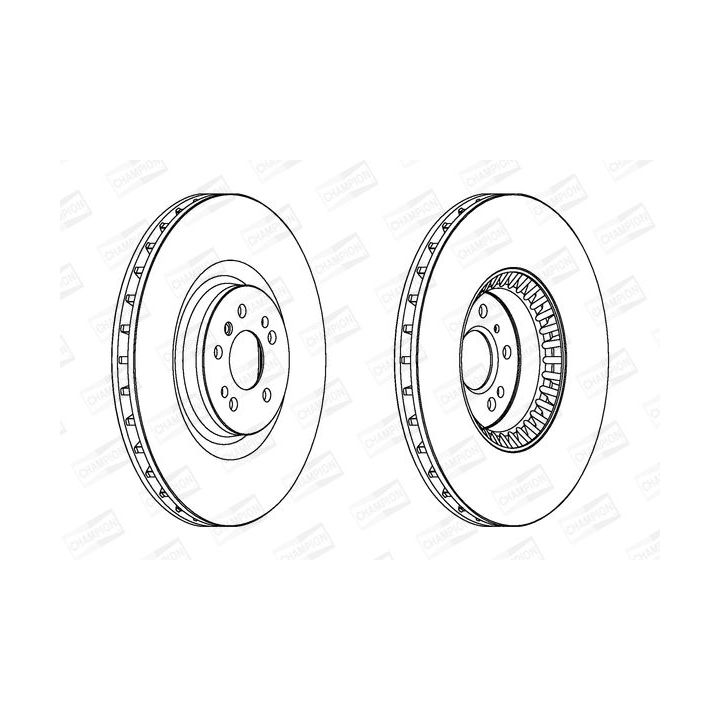 Stabdžių diskas CHAMPION 563054CH-1