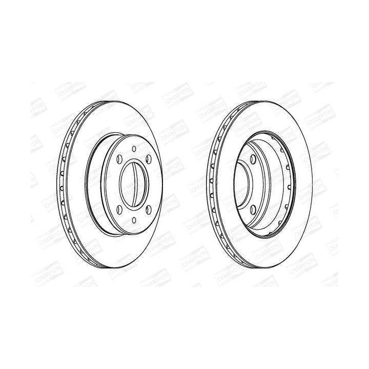 Stabdžių diskas CHAMPION 563055CH