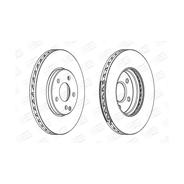 Stabdžių diskas CHAMPION 563056CH-1