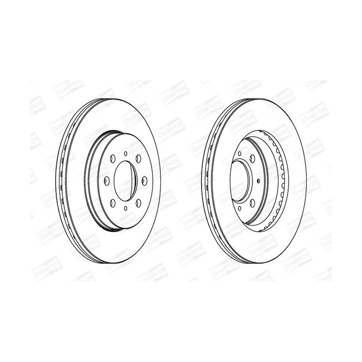 Stabdžių diskas CHAMPION 563065CH