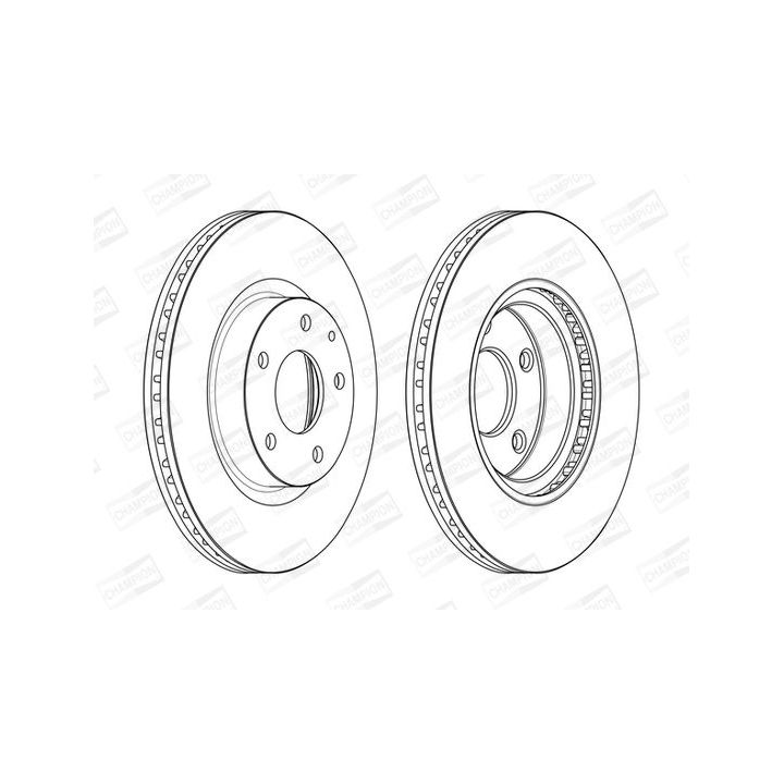 Stabdžių diskas CHAMPION 563119CH
