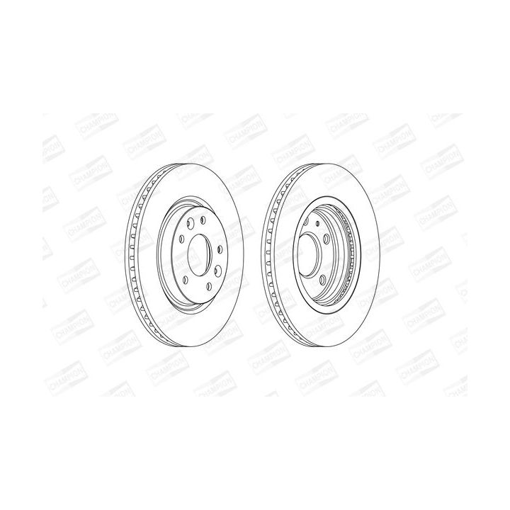 Stabdžių diskas CHAMPION 563120CH