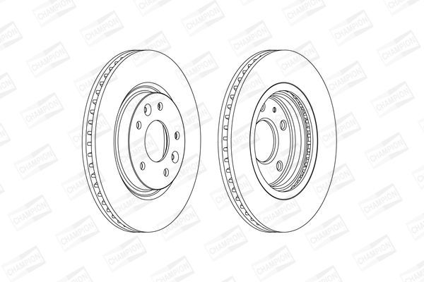 Stabdžių diskas CHAMPION 563120CH