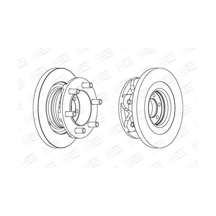 Stabdžių diskas CHAMPION 567118CH-1