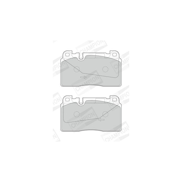 Stabdžių trinkelių rinkinys, diskinis stabdys CHAMPION 573688CH