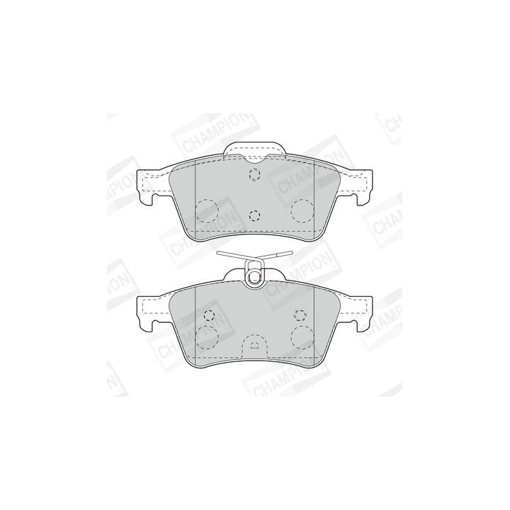 Stabdžių trinkelių rinkinys, diskinis stabdys CHAMPION 573705CH