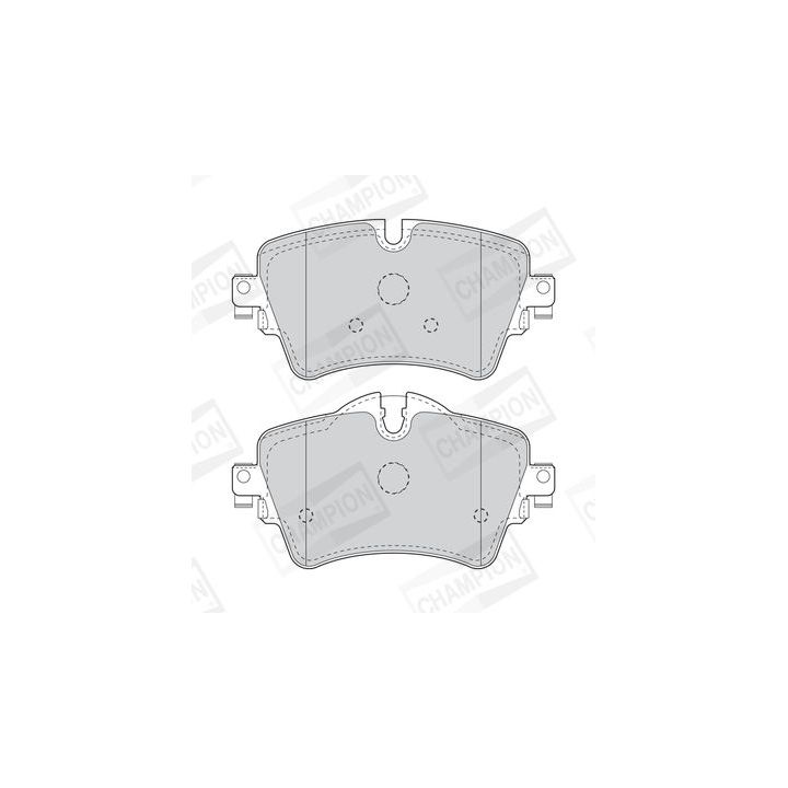 Stabdžių trinkelių rinkinys, diskinis stabdys CHAMPION 573762CH