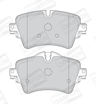 Stabdžių trinkelių rinkinys, diskinis stabdys CHAMPION 573762CH