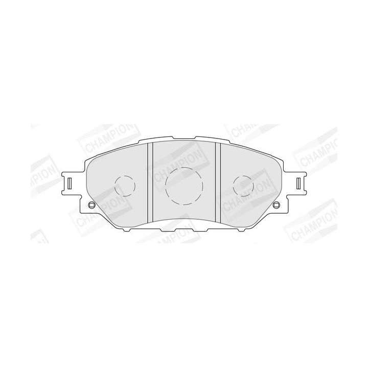 Stabdžių trinkelių rinkinys, diskinis stabdys CHAMPION 573788CH