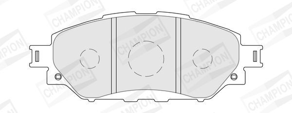 Stabdžių trinkelių rinkinys, diskinis stabdys CHAMPION 573788CH