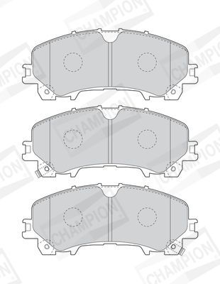 Stabdžių trinkelių rinkinys, diskinis stabdys CHAMPION 573789CH