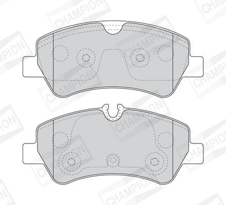 Stabdžių trinkelių rinkinys, diskinis stabdys CHAMPION 573835CH