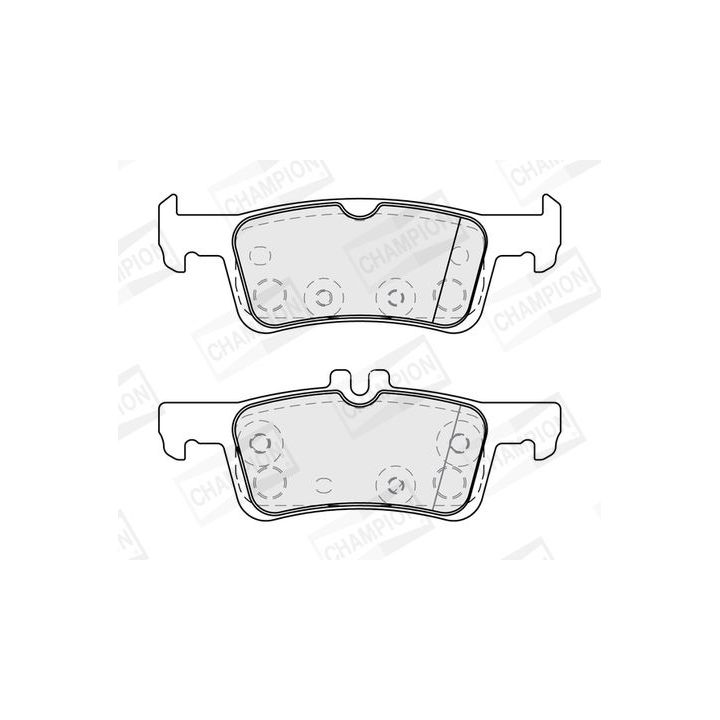 Stabdžių trinkelių rinkinys, diskinis stabdys CHAMPION 573872CH