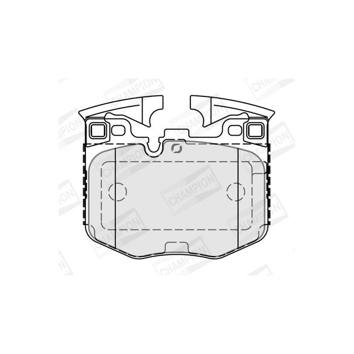 Stabdžių trinkelių rinkinys, diskinis stabdys CHAMPION 573877CH