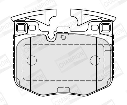 Stabdžių trinkelių rinkinys, diskinis stabdys CHAMPION 573877CH