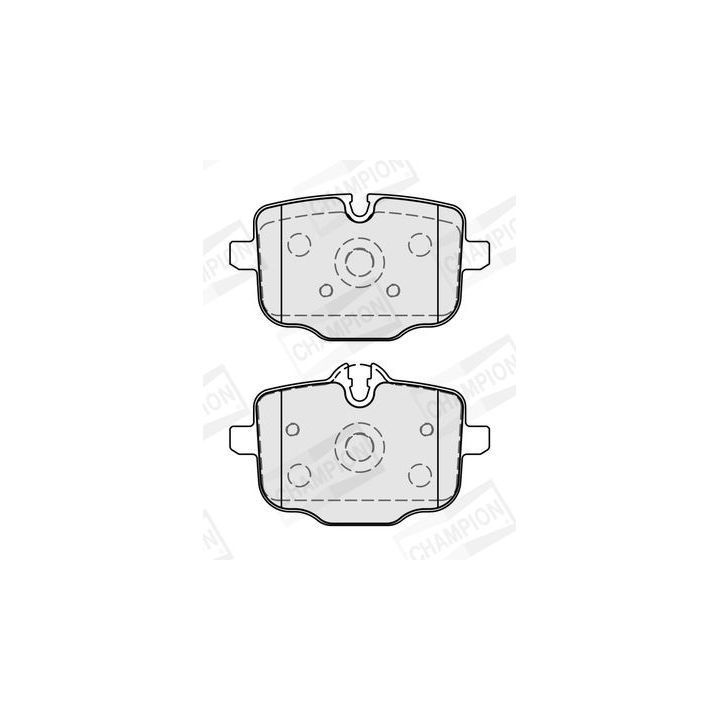 Stabdžių trinkelių rinkinys, diskinis stabdys CHAMPION 573878CH