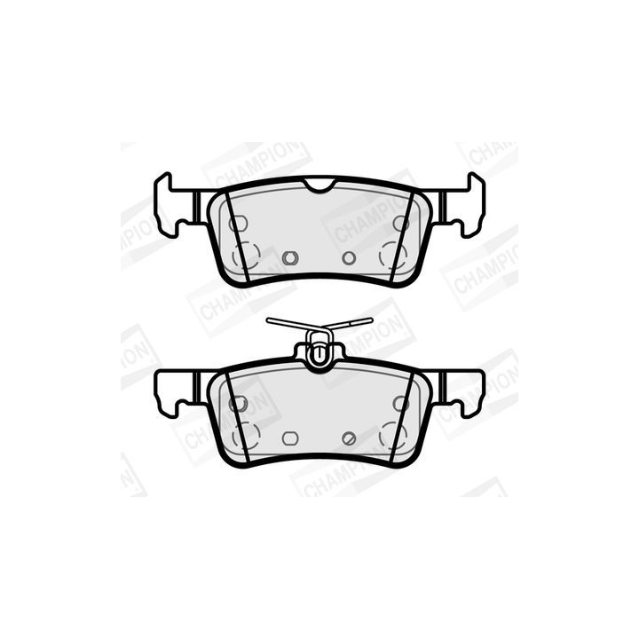 Stabdžių trinkelių rinkinys, diskinis stabdys CHAMPION 573888CH