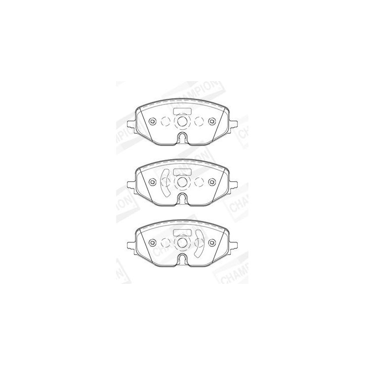 Stabdžių trinkelių rinkinys, diskinis stabdys CHAMPION 573904CH