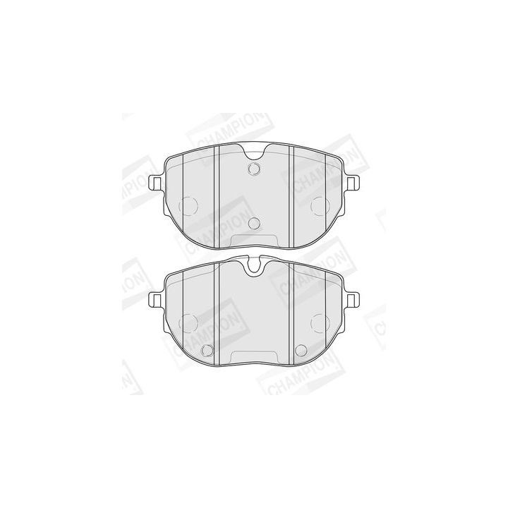 Stabdžių trinkelių rinkinys, diskinis stabdys CHAMPION 574085CH