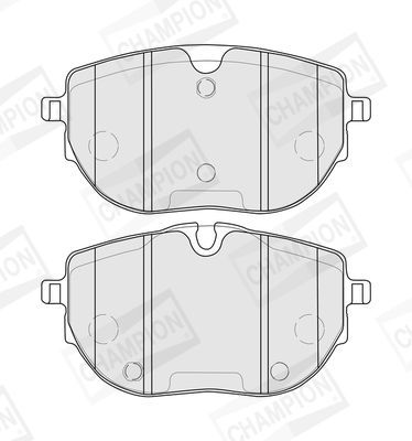 Stabdžių trinkelių rinkinys, diskinis stabdys CHAMPION 574085CH