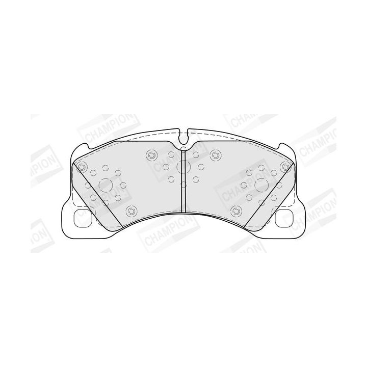 Stabdžių trinkelių rinkinys, diskinis stabdys CHAMPION 574159CH