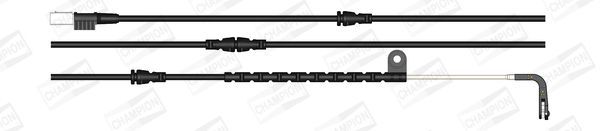 įspėjimo kontaktas, stabdžių trinkelių susidėvėjimas CHAMPION WWI350