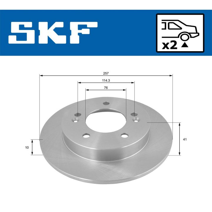 Stabdžių diskas SKF VKBD 90310 S2