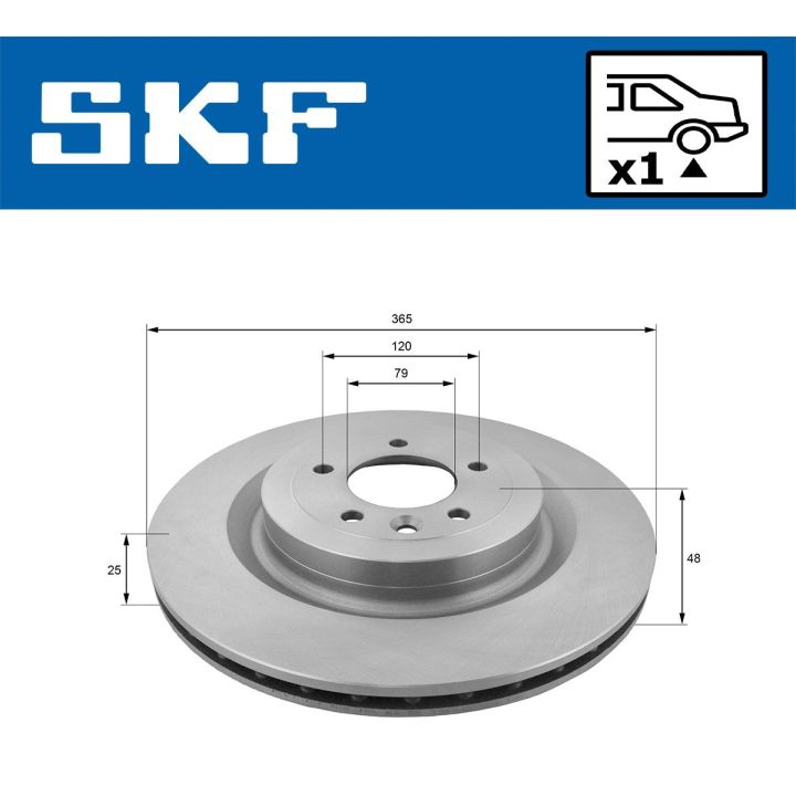 Stabdžių diskas SKF VKBD 90398 V1