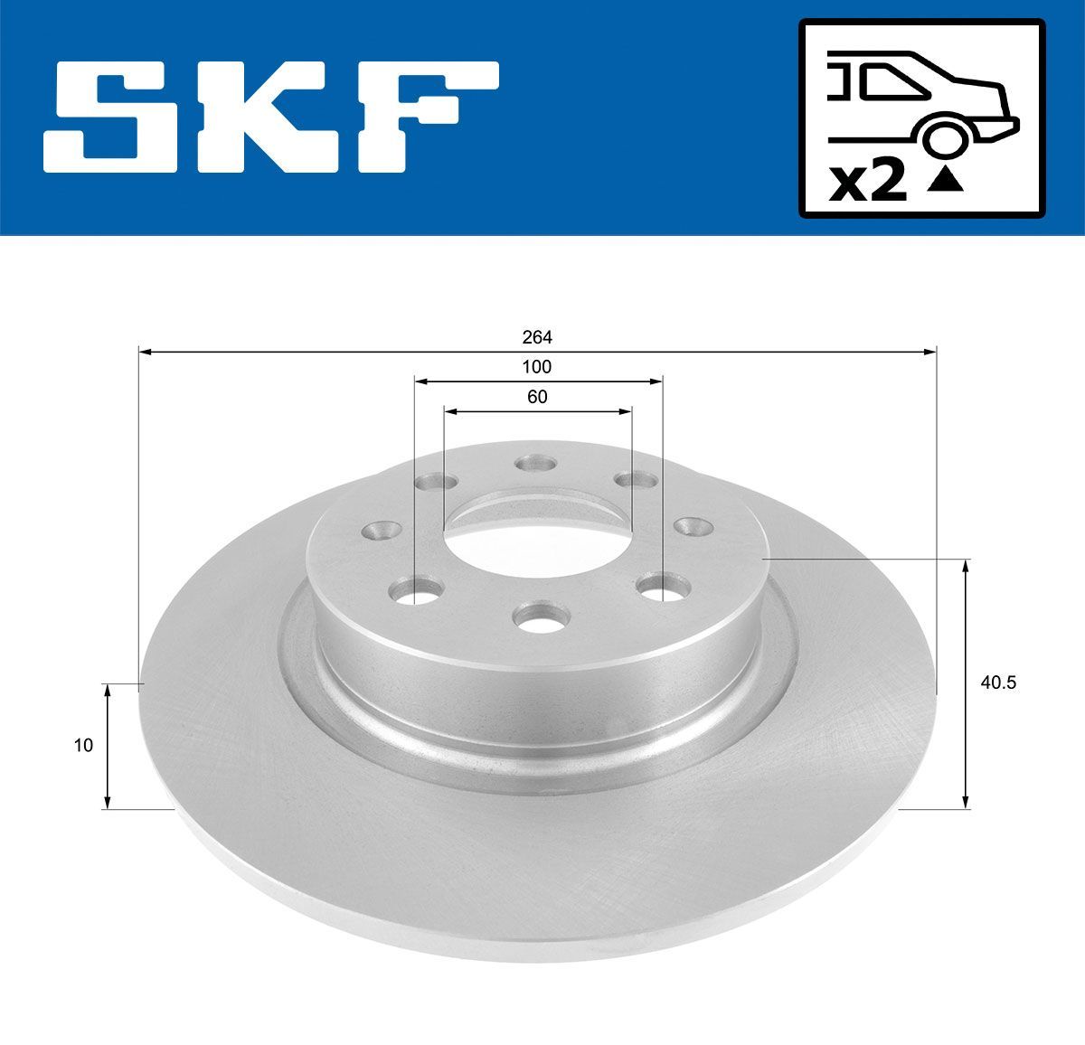 Stabdžių diskas SKF VKBD 90631 S2
