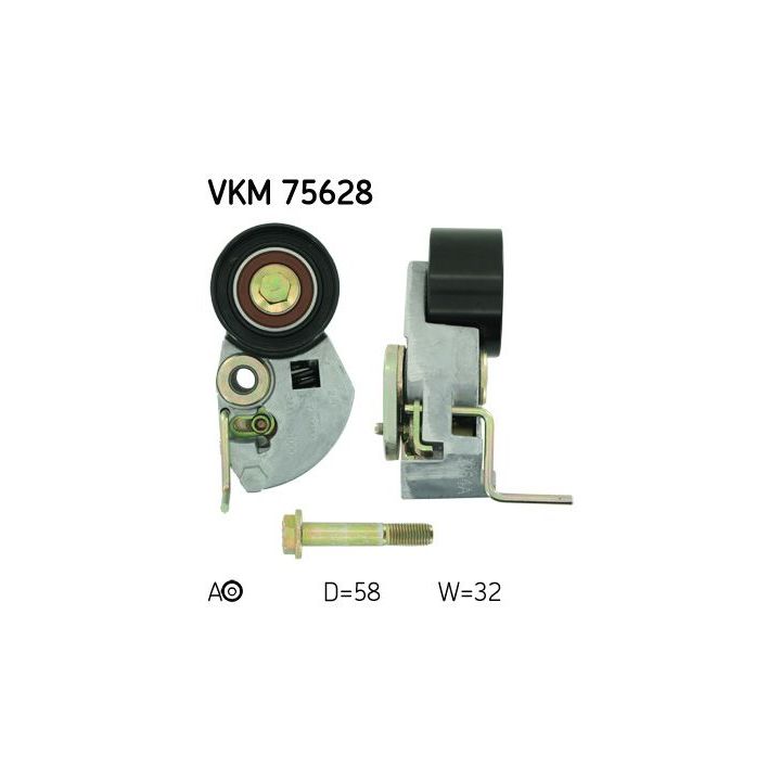įtempiklio skriemulys, paskirstymo diržas SKF VKM 75628