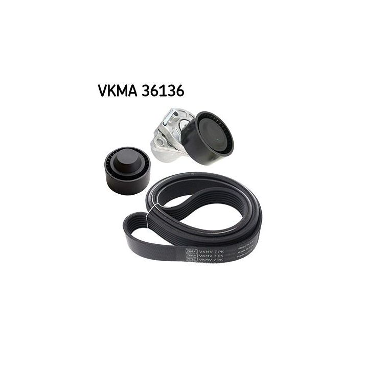 V formos rumbuotas diržas, komplektas SKF VKMA 36136